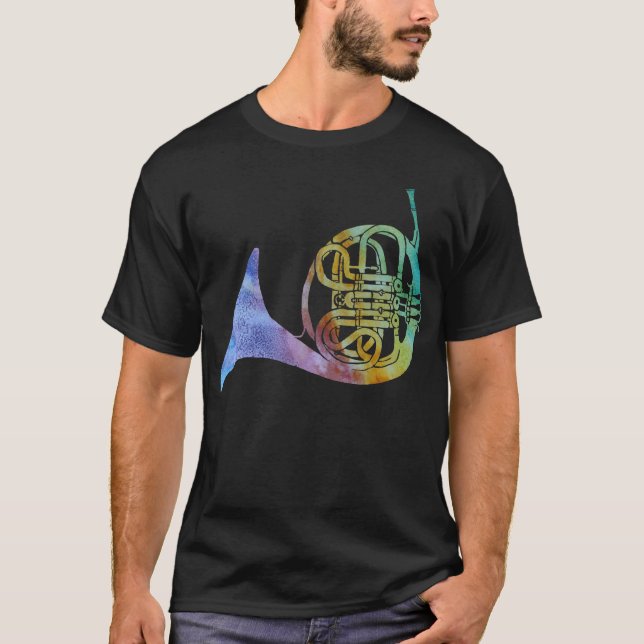 T-shirt Cor de harmonie de lavage d'arc-en-ciel (Devant)