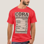 T-shirt Cora Nutrition Facts Nom Nicks Alias Title Fri<br><div class="desc">Cora Nutrition Facts Nom Nicks Alias Title Friends Funny .</div>
