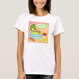 T-shirt Corail coloré de guacamole de margarita