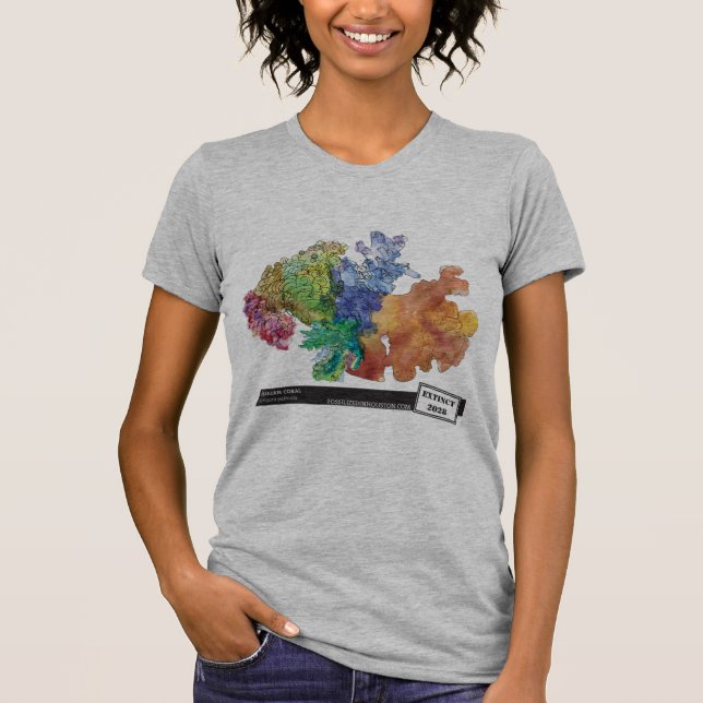 T-shirt Corail d'Elkhorn par Carrie Schneider (Devant)