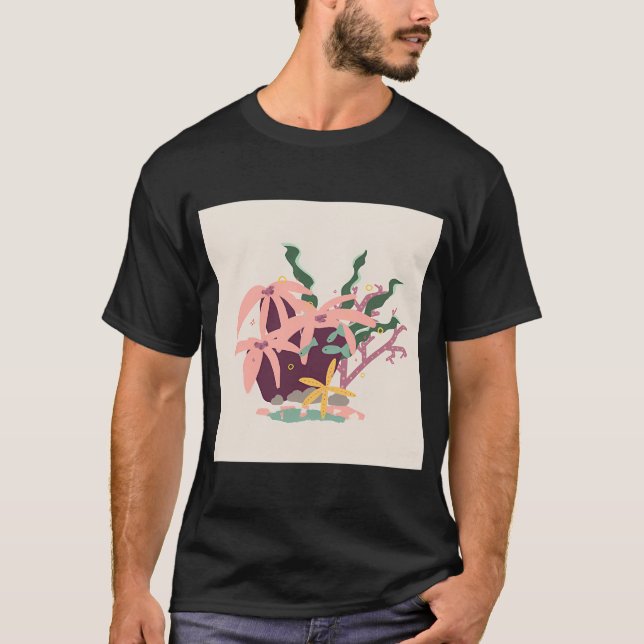 T-shirt Corail et poissons (Devant)