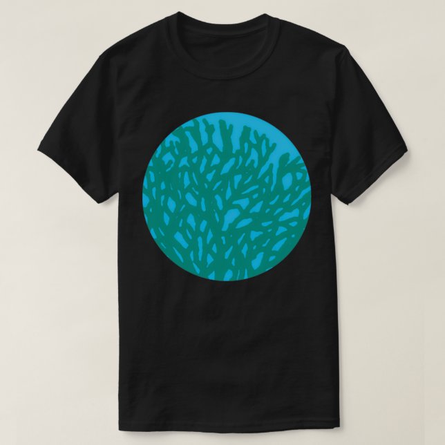 T-shirt Corail turquoise (Design devant)