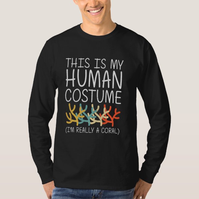 T-shirt Coral Halloween Costume humain Polyp Reef do-it-yo (Devant)