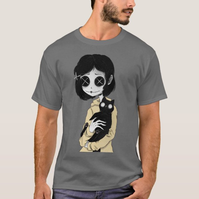 T-shirt Coraline drôle (Devant)