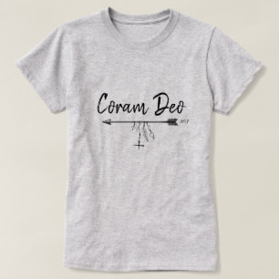 T-shirt "Coram Deo" En latin (En présence de Dieu)