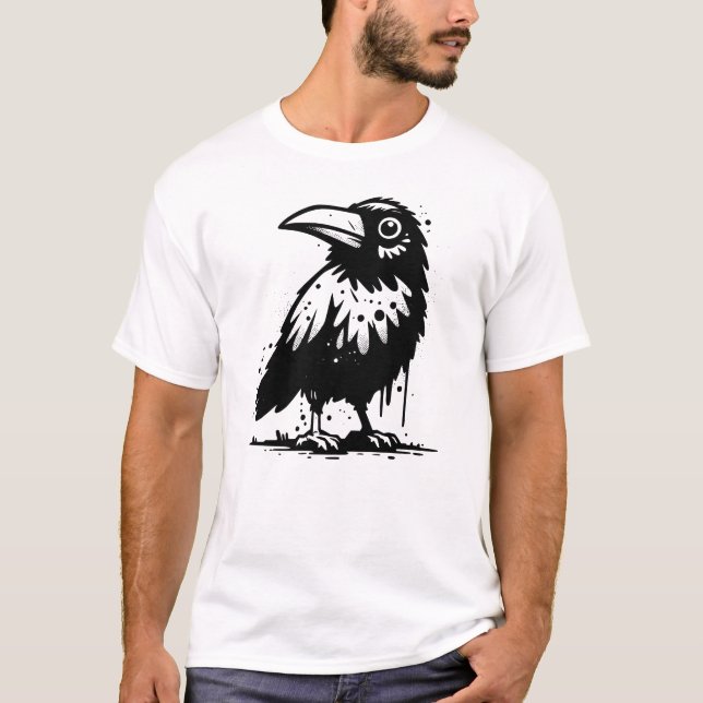 T-shirt Corbeau (Devant)