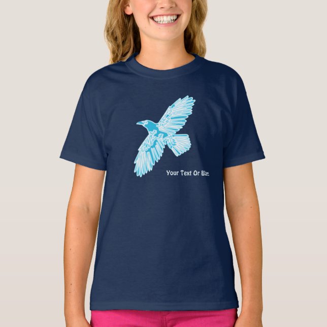 T-shirt Corbeau bleu (Devant)