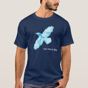 T-shirt Corbeau bleu