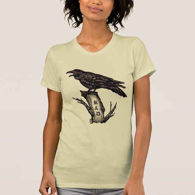 T-shirt Corbeau / Chemise Crow personnalisée, Art original (Devant)