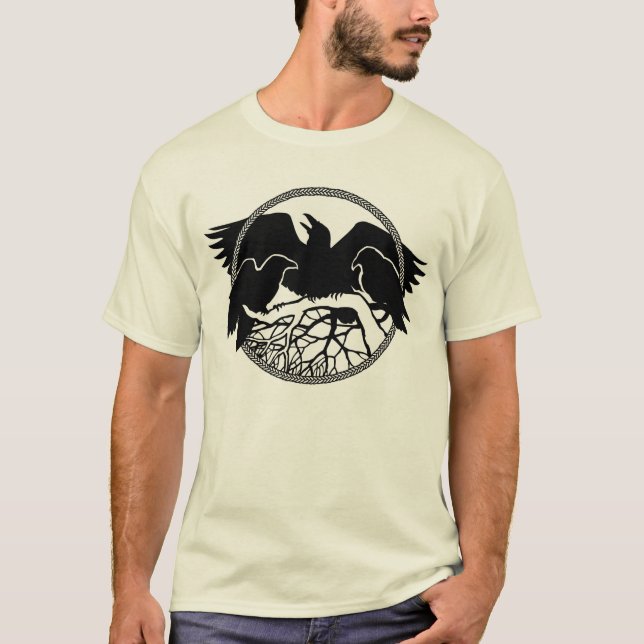 T-shirt corbeau corbeau Cool corneille biologique  (Devant)
