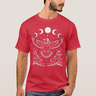 T-shirt Corbeau Corneille Merle noir Witchcore Mystique Lu