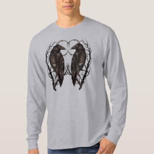 T-shirt Corbeau dans un arbre mort - Art gothique sombre