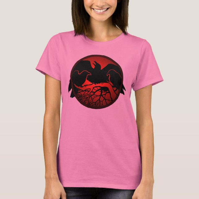 T-shirt Corbeau Débardeur Raven Art Ladies Shirt (Devant)