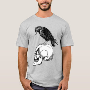 T-shirt Corbeau et Crâne