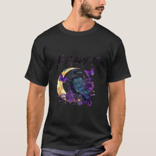 T-shirt Corbeau F Caw F Oiseau Drôle Lune Design Gothique