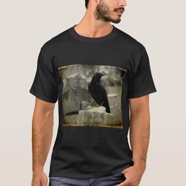 T-shirt Corbeau gothique foncé (Devant)