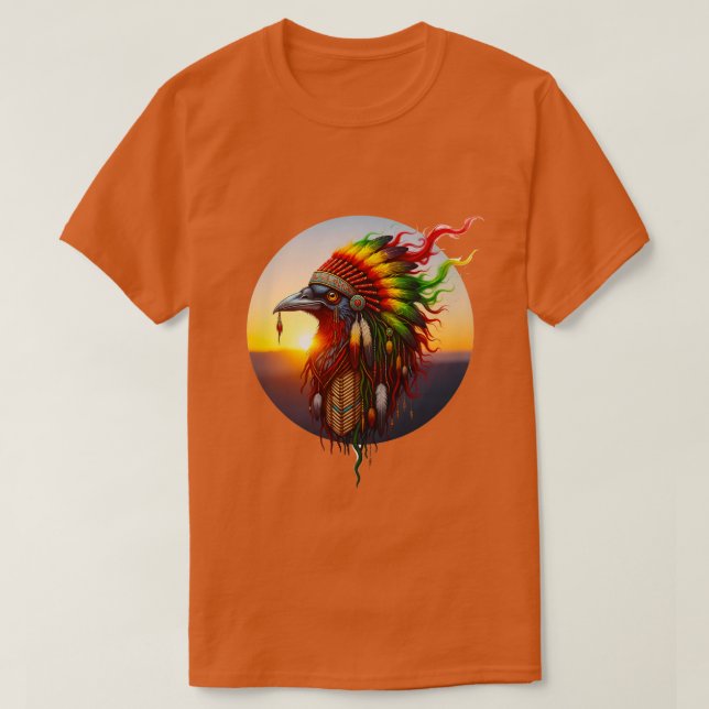 T-shirt Corbeau indigène 03 (Design devant)