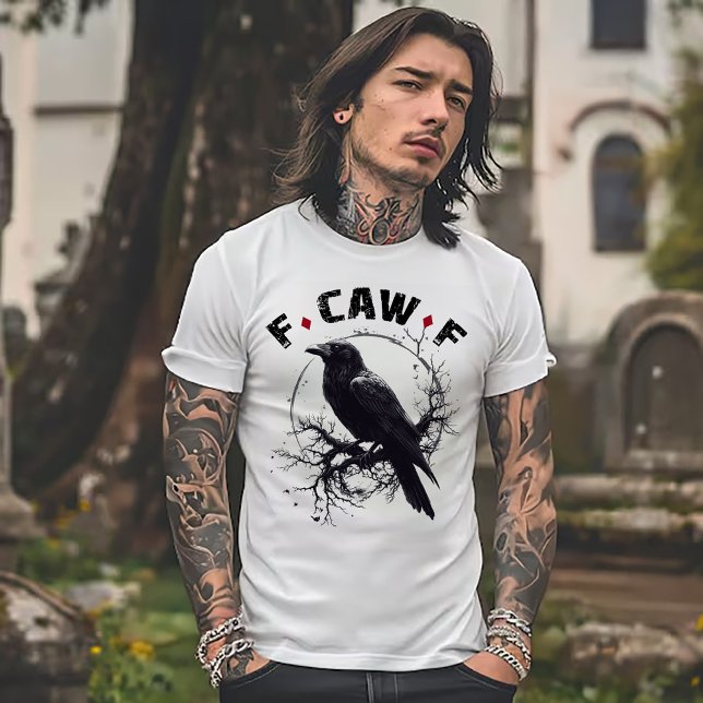 T-shirt Corbeau Méchant Drôle (Créateur téléchargé)