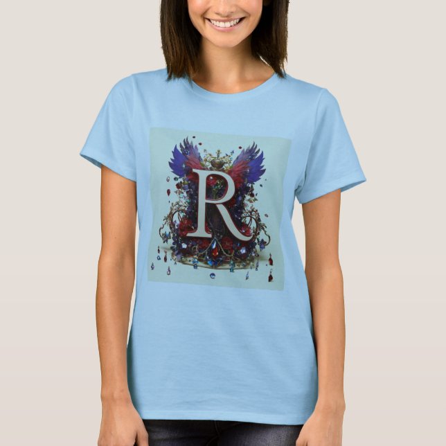 T-shirt "Corbeau médiéval royal de la reine Cristal (Devant)