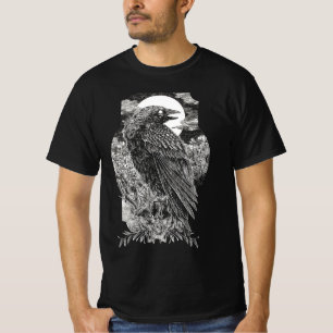 T-shirt Corbeau Mystique Sombre