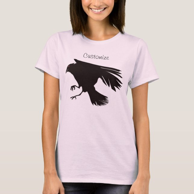 T-shirt Corbeau noir vol Thunder_Cove (Devant)