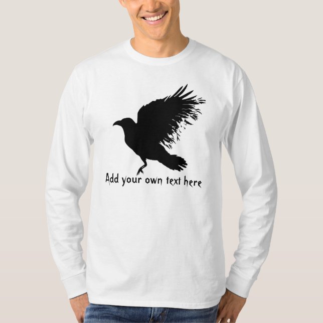 T-shirt Corbeau - oiseau noir (Devant)
