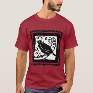 T-shirt Corbeau ou corbeau Art déco
