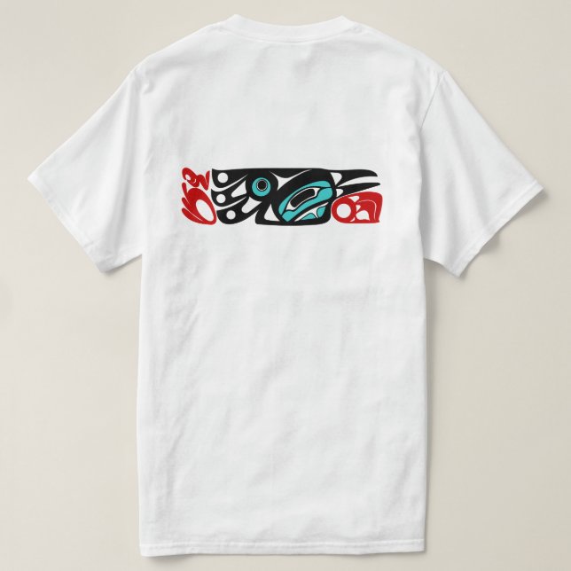 T-shirt Corbeau - Pacifique Côte du Nord-Ouest Style autoc (Design dos)