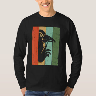 T-shirt Corbeau Retro esthétique Vintage Corbeau noir