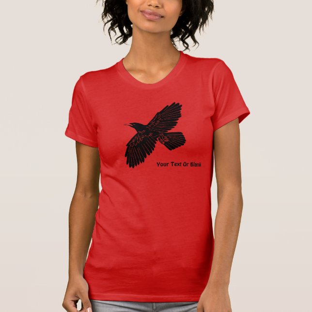 T-shirt Corbeau rouge (Devant)