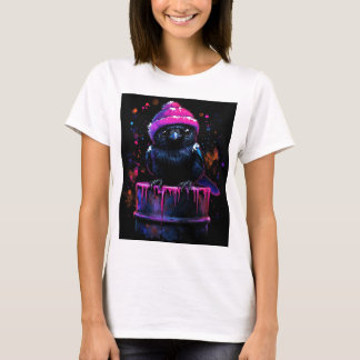 T-shirt Corbeau scintillant