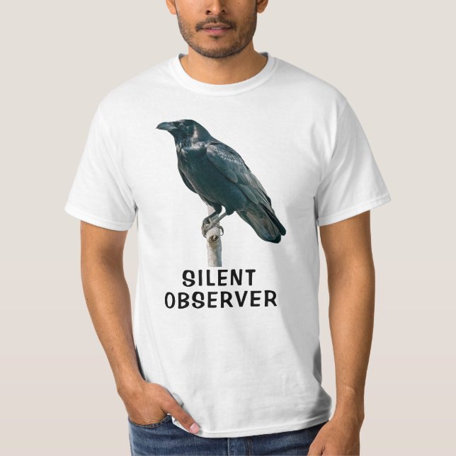 T-shirt Corbeau sur une branche (Devant)