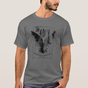 T-shirt Corbeau vintage, Edgar Allan Poe, Type, Nevermore