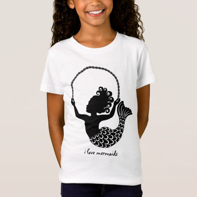 T-Shirt Corde de saut de petite sirène (Devant)