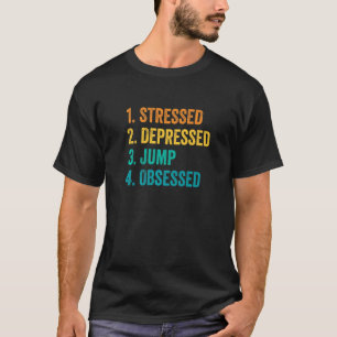 T-shirt Corde de saut obsédée de la corde en dépression st