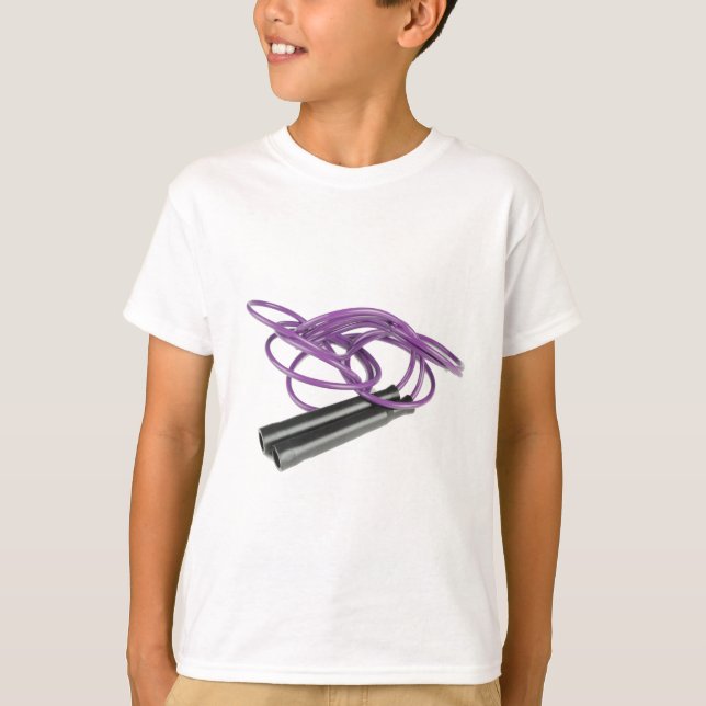 T-shirt Corde de saut pourpre (Devant)