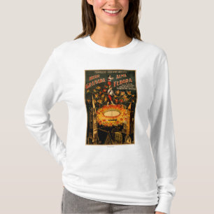 T-shirt Corde raide pyrotechnique de rotation de fontaine