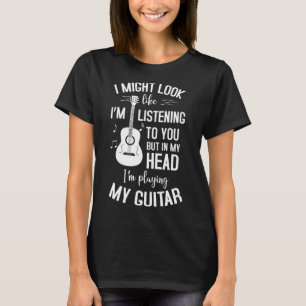 T-shirt Cordes de guitare acoustique Accessoire de guitare