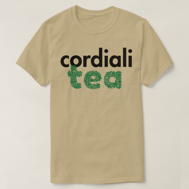 T-shirt Cordialité Tea Amateurs noir (Design devant)