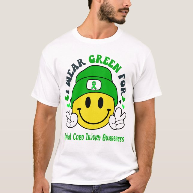 T-shirt Cordon de colonne vertébrale Sensibilisation aux b (Devant)