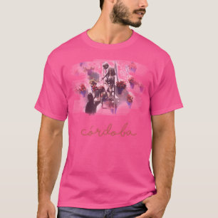 T-shirt Cordoue - Espagne - Minimaliste - Aquarelle - Pati