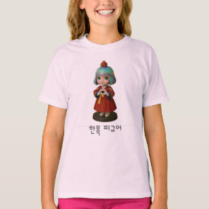 T-shirt corée Coeur de Hanbok
