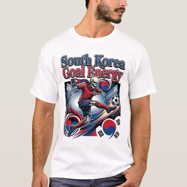 T-shirt Corée du Sud Énergie de but Skeleton Attaquant Nat (Devant)