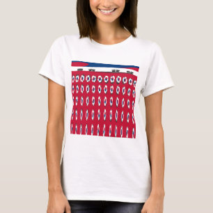 T-shirt Corée du Sud Polka Dot Drapeau Design d'art : une 