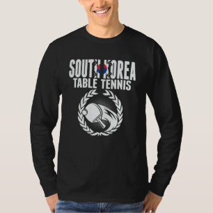 T-shirt Corée du Sud Tennis de Table Support Ping Pong C