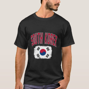 T-shirt Corée du Sud Varsity National Distesse Distorsion