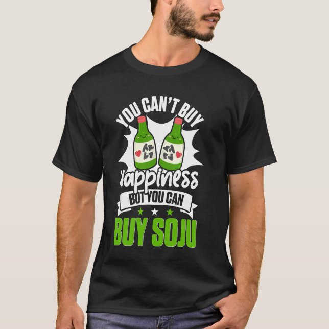 T-shirt Corée Soju Alcool Boire Nourriture Kpop (Devant)