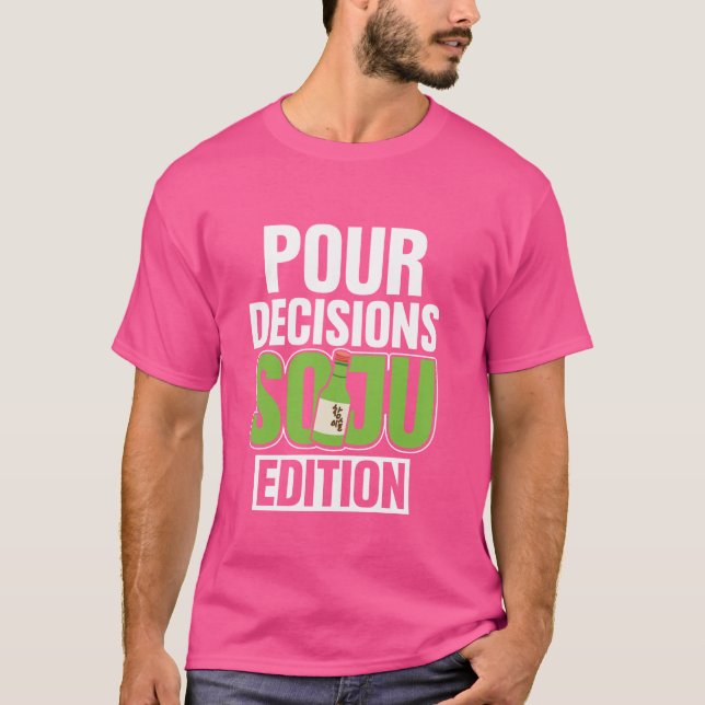 T-shirt Corée Soju Alcool Boire Nourriture Kpop (Devant)
