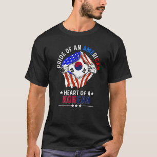 T-shirt Coréen Américain Fierté d'Amérique Étranger Corée 