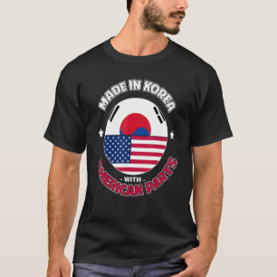 T-shirt Coréen Amérique de pièces Ancêtre Corée du Sud Usa